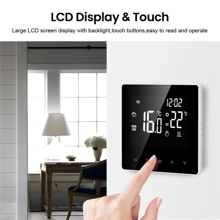 WT81 Tuya WiFi Smart Thermostat Electric Heating 16A Temperature Controller Support Voice Alexa Google Home