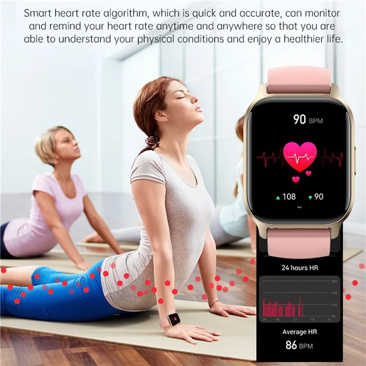 Y3 Smart Watch Bluetooth Call Heart Rate Monitor 1.85-inch HD Screen Sports Watch - Grey