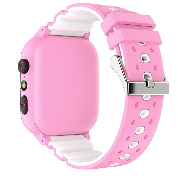 D02T 1.44 inch HD Touch Screen Smart Watch with 26 Mini Games Silicone Strap Electric Bracelet for Kids - Pink