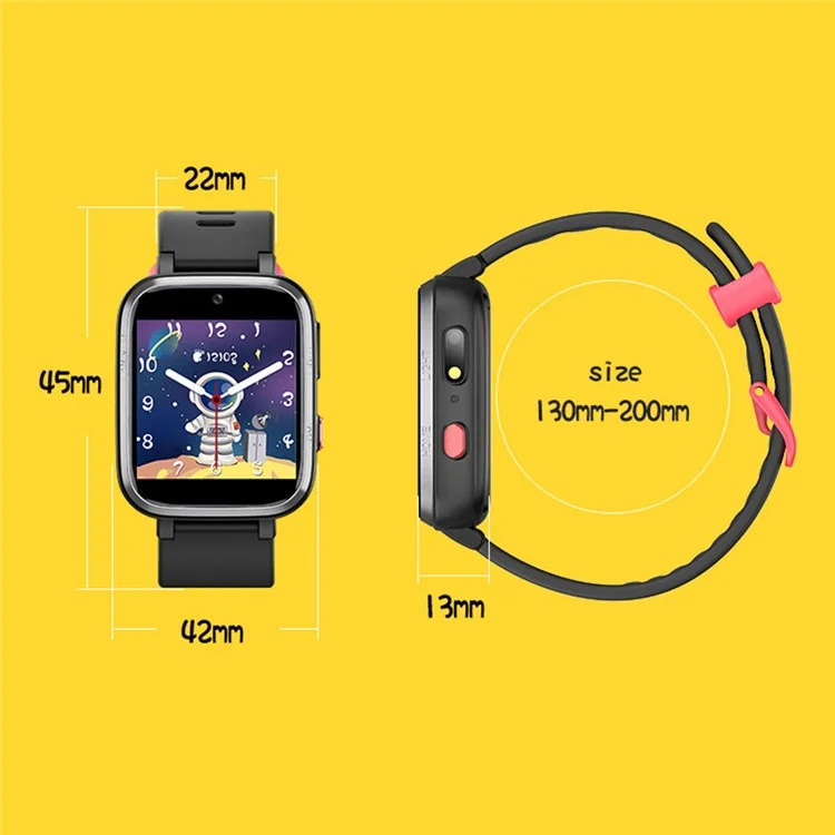 Y9PRO 1.4-inch Student Kids Smart Watch Pedometer Bluetooth Health Monitoring Smart Sports Bracelet - Black