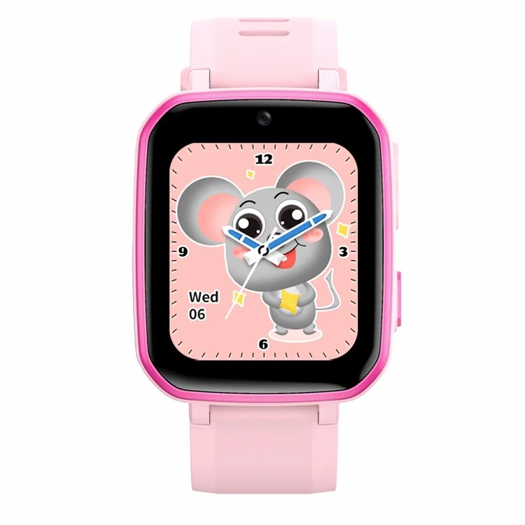 H9 Children Smart Watch Game Music Step Counting Dual Camera Rechargeable Kids Wrist Watch - Pink