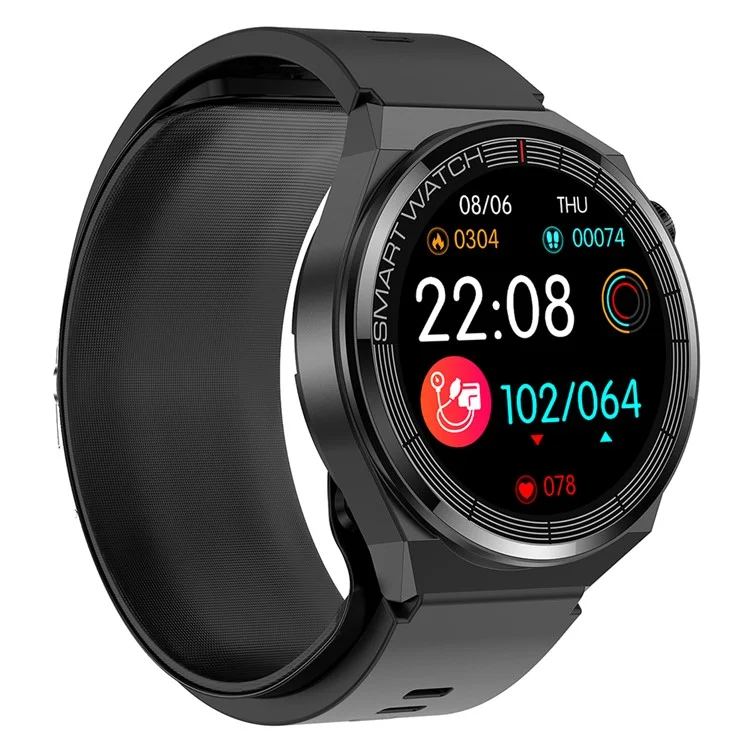 TK62 1.42-inch Health Smart Watch Precision Blood Pressure and ECG Monitoring - Black