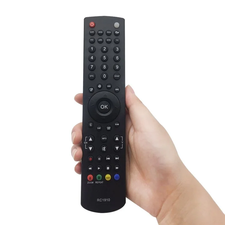 RC1910 Comfortable Ergonomic Design Television Remote Control Replacement for TOSHIBA TV