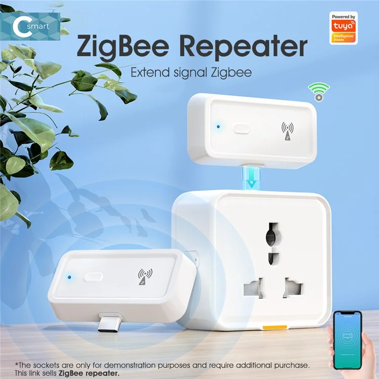 MG-ZJQ100 Tuya Zigbee Repeater Voice Control Smart Home Signal Amplifier Extender